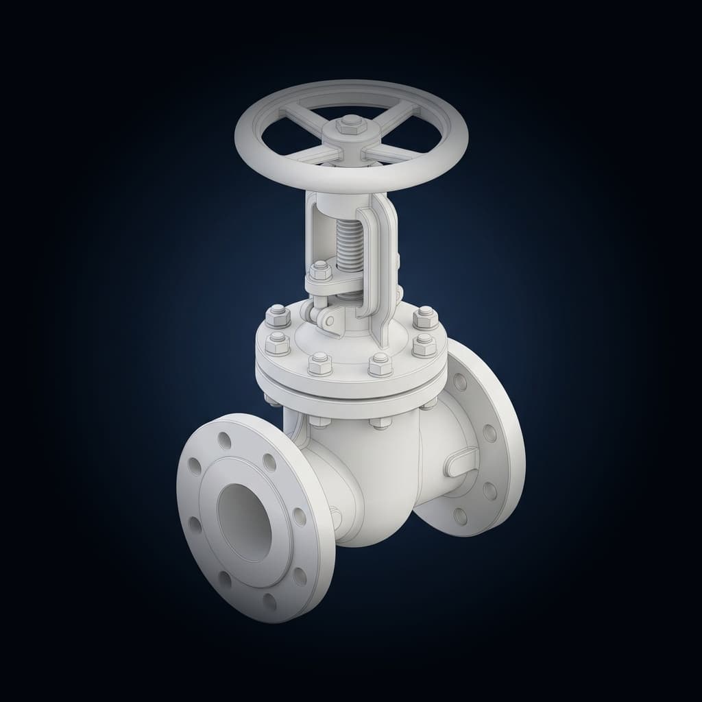 API 600 Cast Steel Flanged Gate Valves Class 150 / 300 / 600
